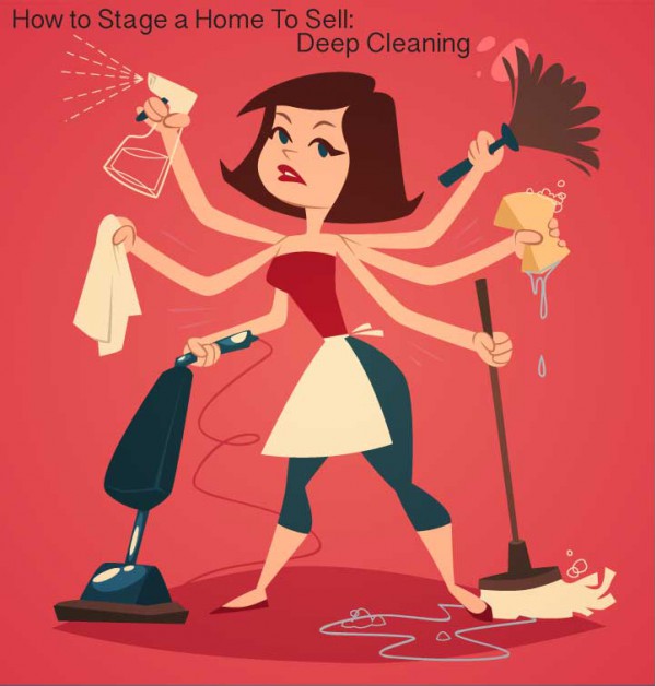 deep cleaning to help stage your home - rose and womble 