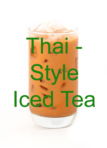 Creamy and exotic version of iced tea 