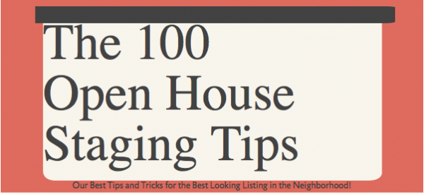 100 Open House Staging Tips