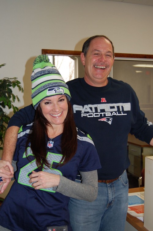 Bonnie Campbell Wes Simmons Super Bowl 49 Seattle Seahawks New England Patriots Rose and Womble