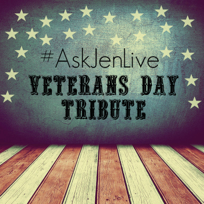 #askjenlive veterans day tribute at saddlebrook estates