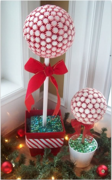 peppermint topiaries 