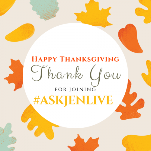 thank you graphic ask jen live