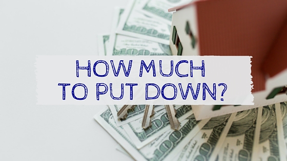 how much to put down- blog title